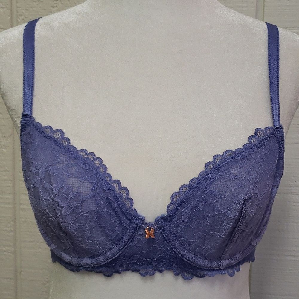 SAVAGE X FENTY Lingerie By Rihanna Violet Lace 32A Bra